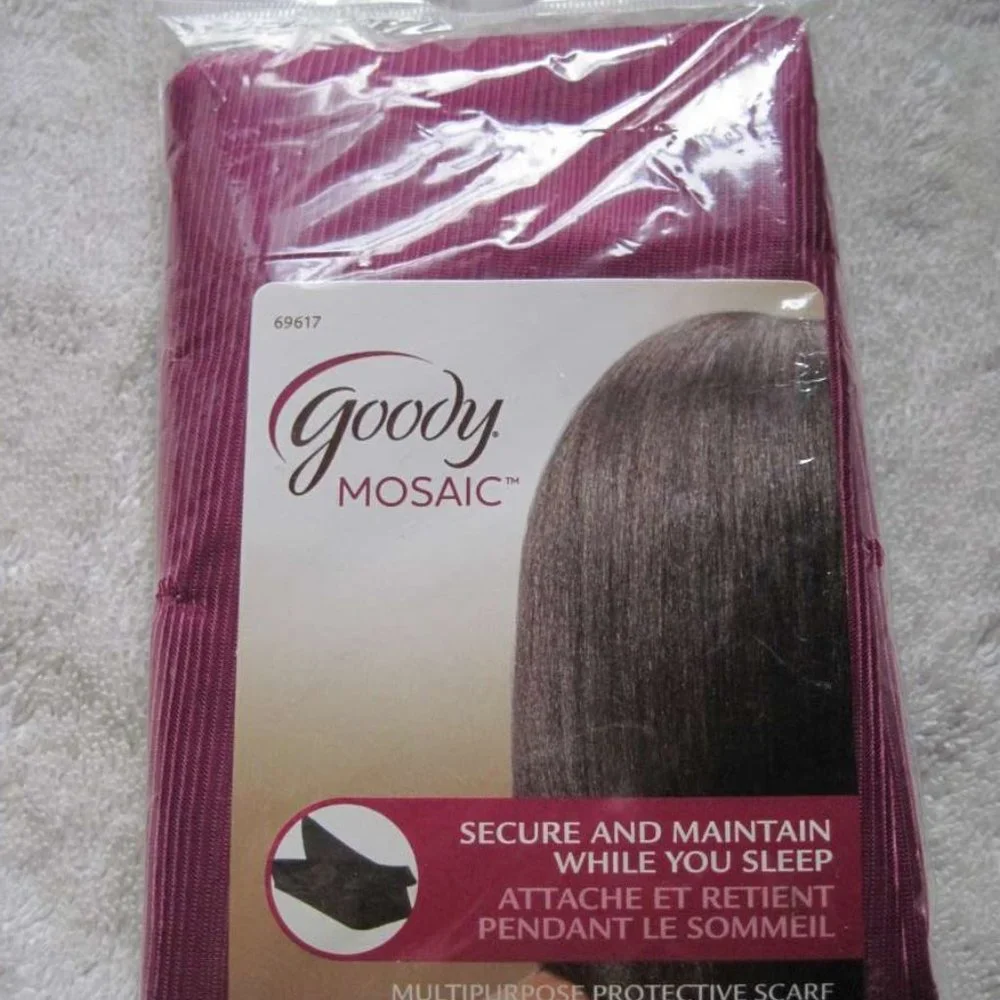 Goody Mosaic Multipurpose Protective Scarf Secure Maintain Hair Style Sleeping